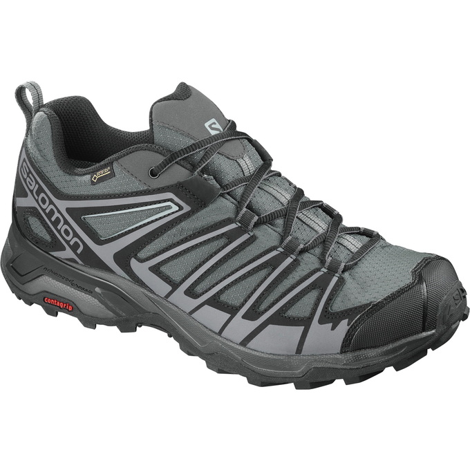 Salomon Singapore Mens Hiking Shoes - X ULTRA 3 PRIME GTX® Silver/Black | 89236-AGJW